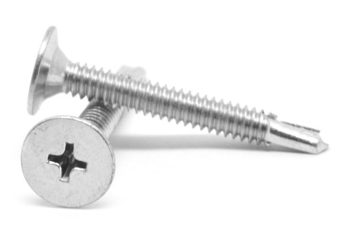 Picture of Brighton Best 620999 1/4"-14X1" Indent Hwh Serrated,Med Duty #3 Point Teks Self Drilling Screws (Inch), Bulk- Climaseal
